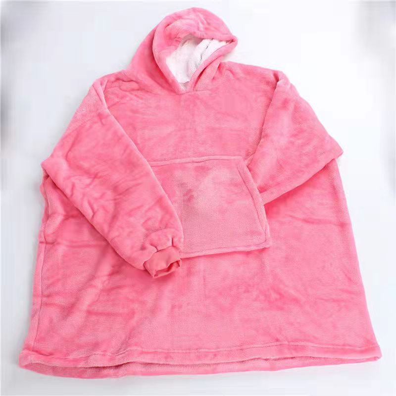 Pullover Pajamas TV Blanket Outdoor Cold Warm Nightgown Couple Dress Sweater Hooded Fleece Pajamas