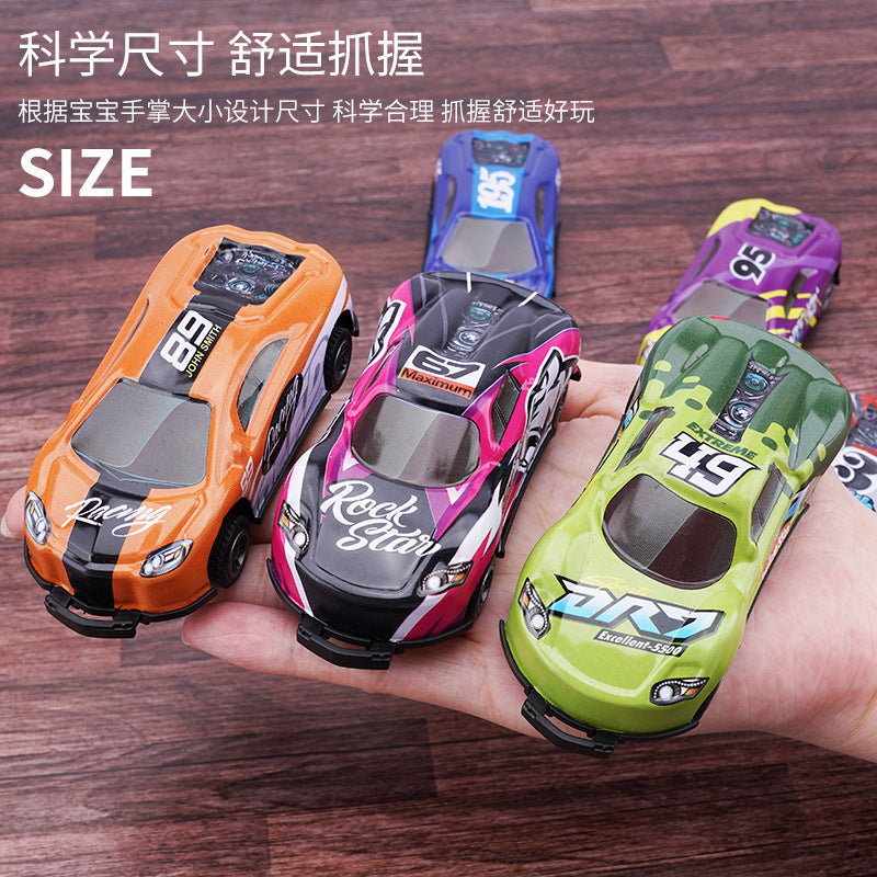 Alloy metal impact rebound catapult car children's toy car model collision car source