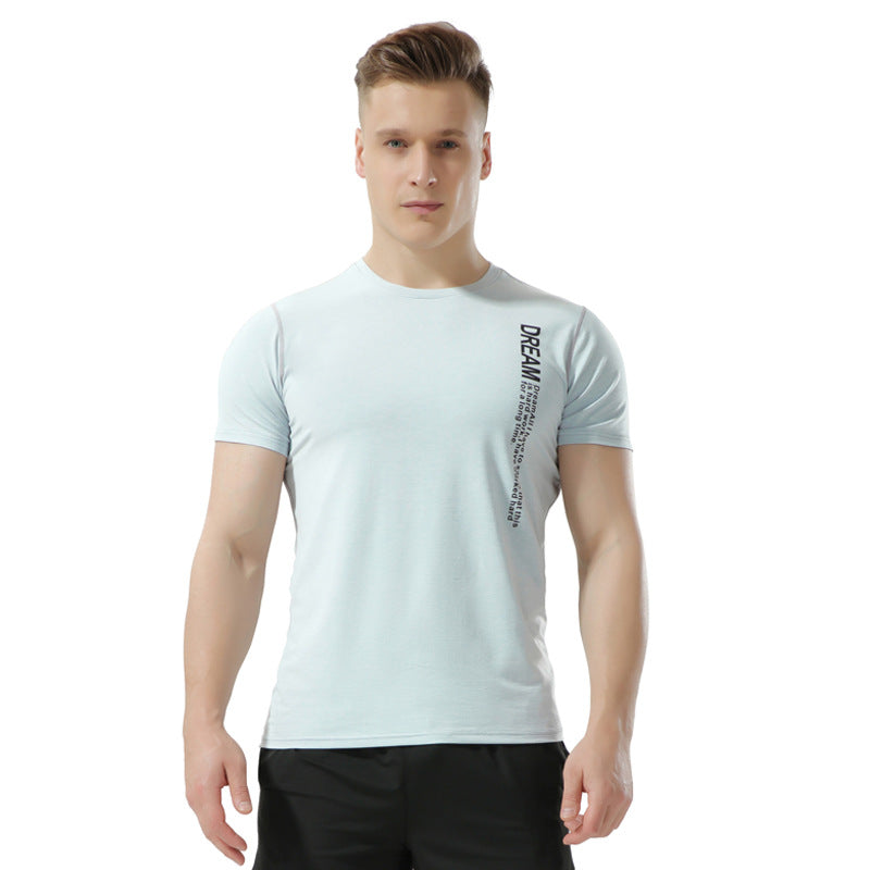 LIEXING hunting star sports and leisure T-shirt silk cotton short-sleeved