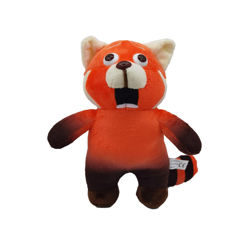 New spot youth deformation remember little raccoon around turning red bear expression bear plush toy