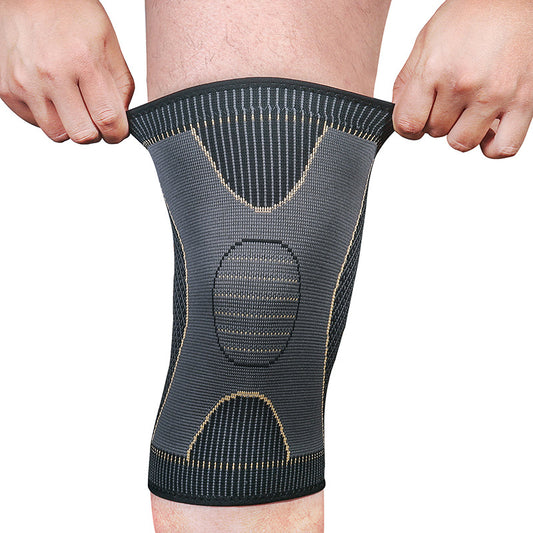Sports nylon knee pads silicone non-slip breathable knitted knees Badminton running fitness knee pads outdoor climbing