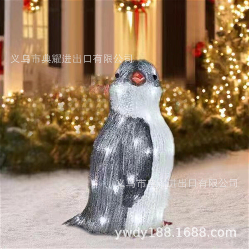 Light-Up Penguin Christmas Decoration Penguin Christmas Decoration Garden Decoration