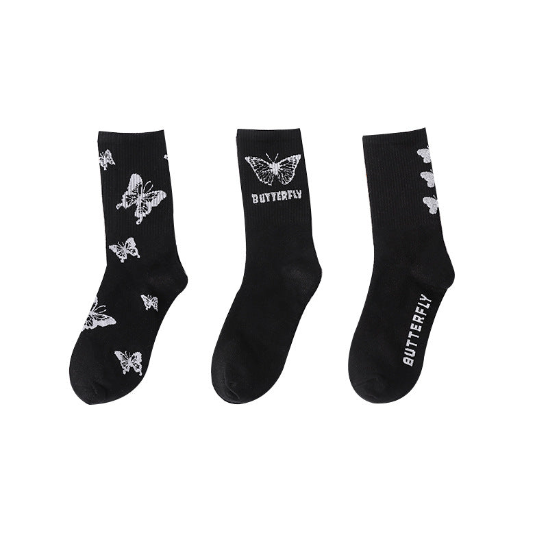 Butterfly socks tube socks