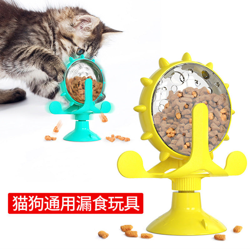 Pet Supplies Windmill Cats Dogs Toys Cat Supplies Funny Cat Leaking Ball Automatic Feeder