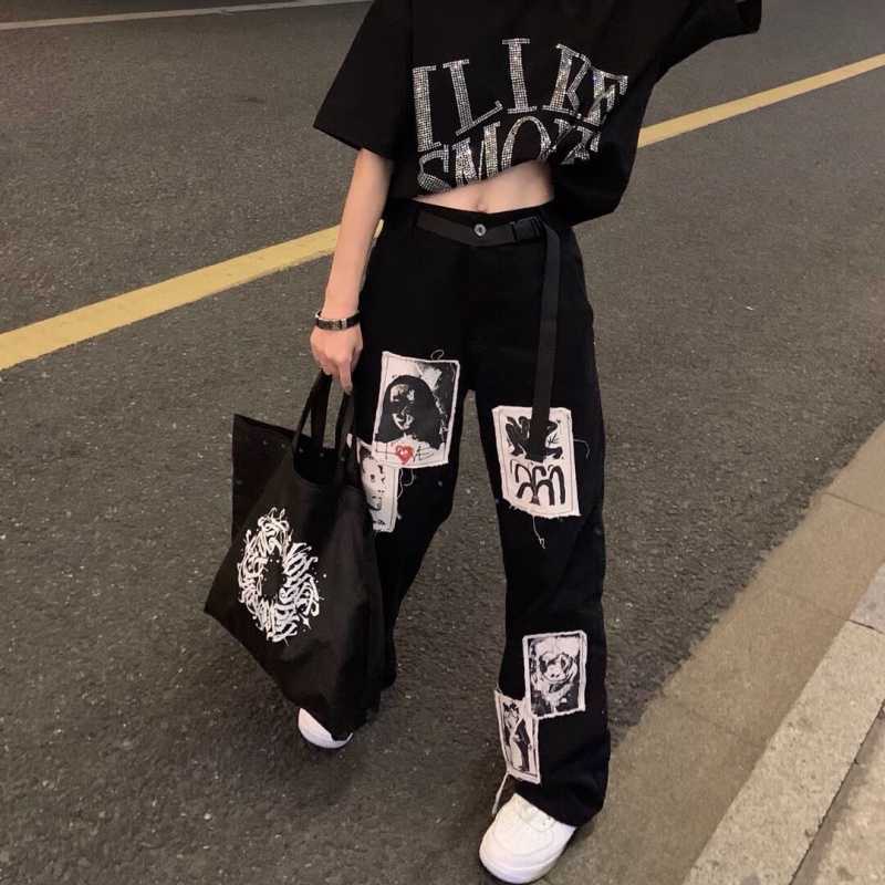 hot girl pants summer pants women loose wild trend thin loose jeans