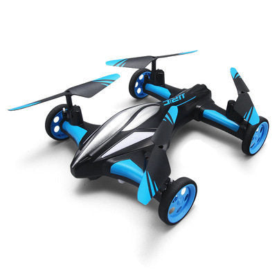 Land and air two-in-one remote control aircraft car children boy toy car charging drone helicopter aerial model