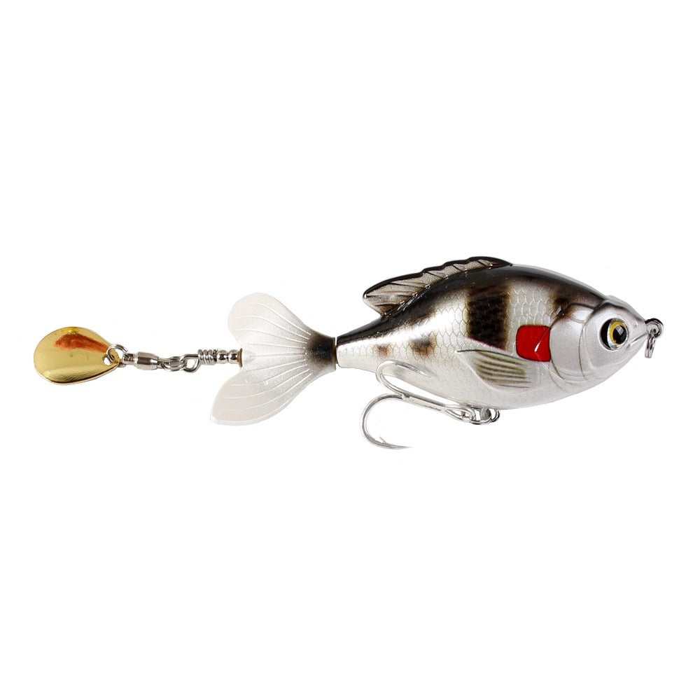 9.7cm/16.6g Luya Bait Propeller Tractor Floating Rock Little Fat Surface Wave Climbing Bionic Fishing Bait