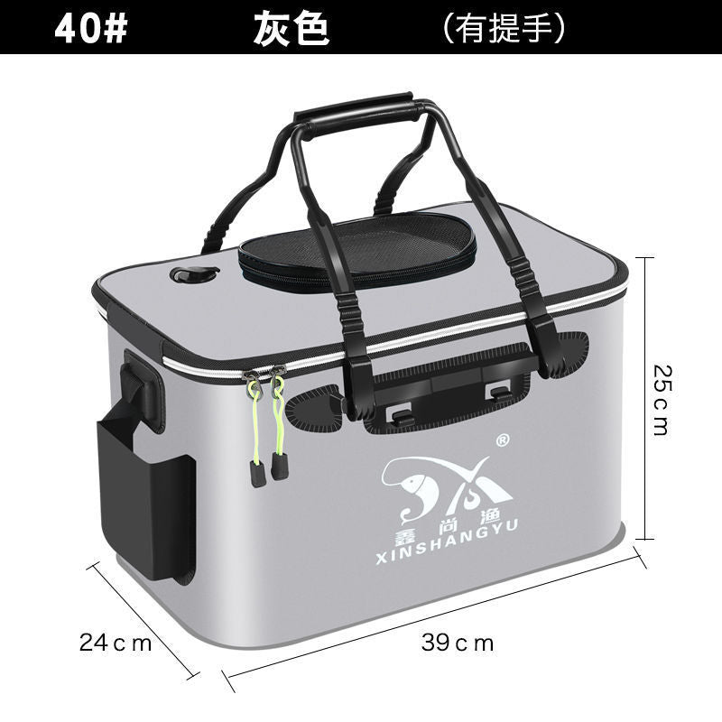 Fishing bucket, fish box, live fish bucket, fish guard bucket, eva folding fishing box, thickened bucket, fish bucket, fishing gear supplies