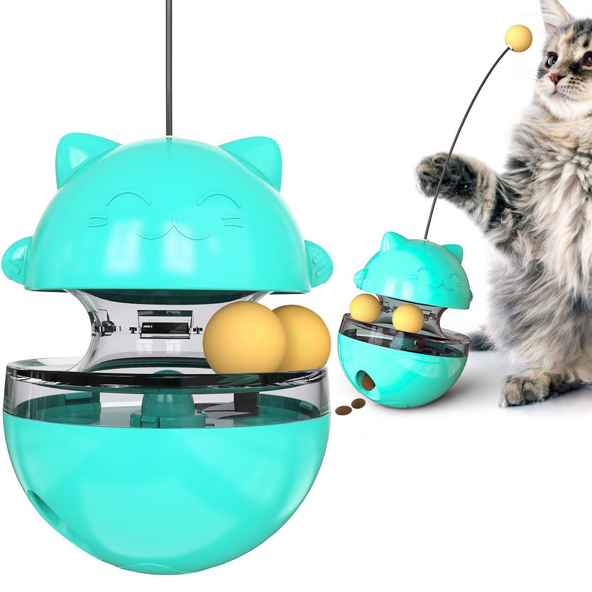 Pet supplies new product explosion model electric vocal tumbler laser infrared ray tease cat toy