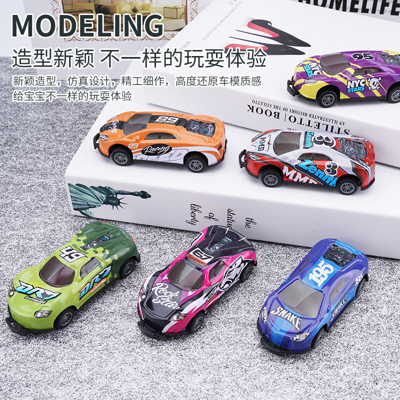 Alloy metal impact rebound catapult car children's toy car model collision car source