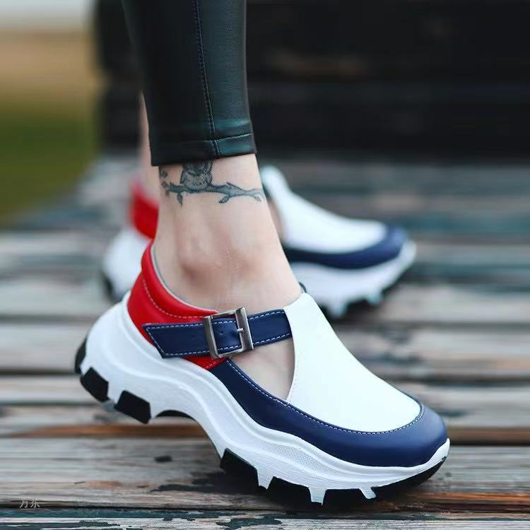 European and American cross-border thick-soled large-size sports casual shoes