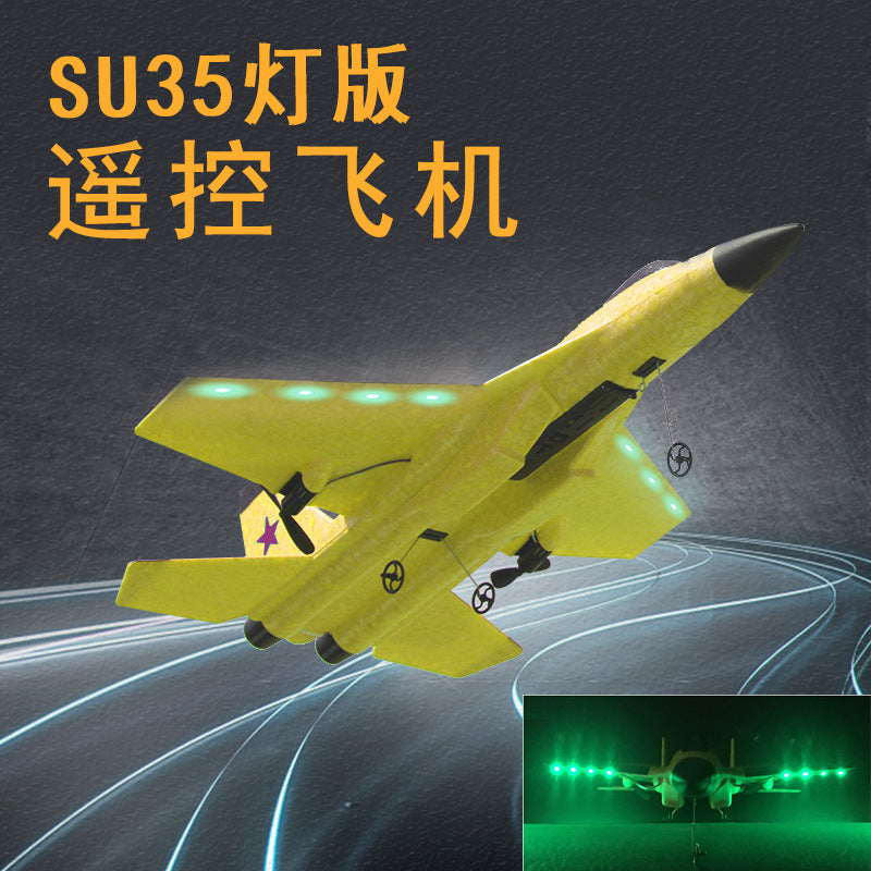 Su 35 remote control plane glider fighter airplane fixed wing outdoor children's toy with light version