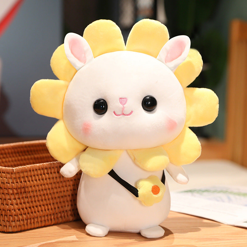 Sun bunny plush toy doll transformed into rabbit doll children's gift cute creative rabbit