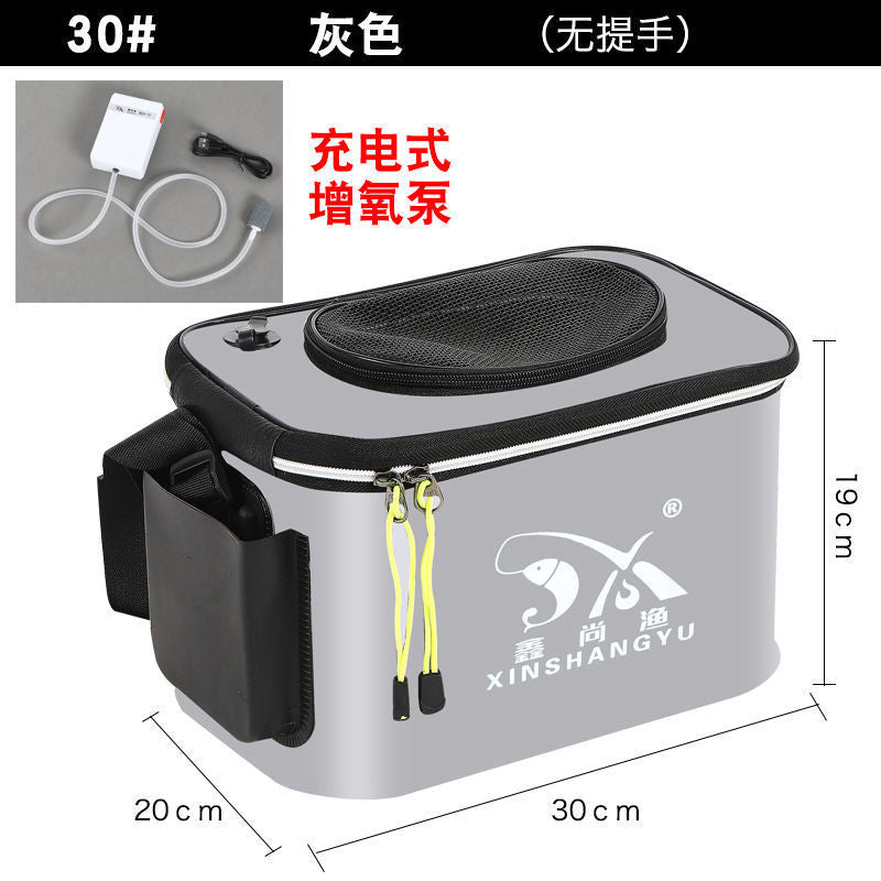 Fishing bucket, fish box, live fish bucket, fish guard bucket, eva folding fishing box, thickened bucket, fish bucket, fishing gear supplies