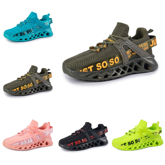 European and American Fashion Breathable Sports Casual Shoes Shock Absorbing Running Shoes Couple Mesh Shoes