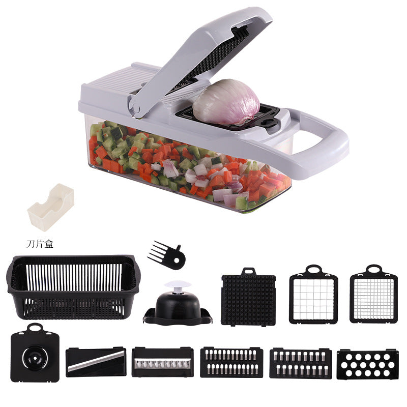 Simple multi-purpose kitchen vegetable and fruit dicing processing multiple functions convenient vegetable cutting machine