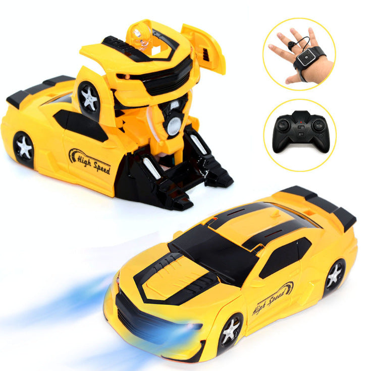 New Mini 2.4G Wall Climbing Car Remote Control Car Sound and Light Watch Remote Control Rechargeable Climbing Stunt Car Toy Car