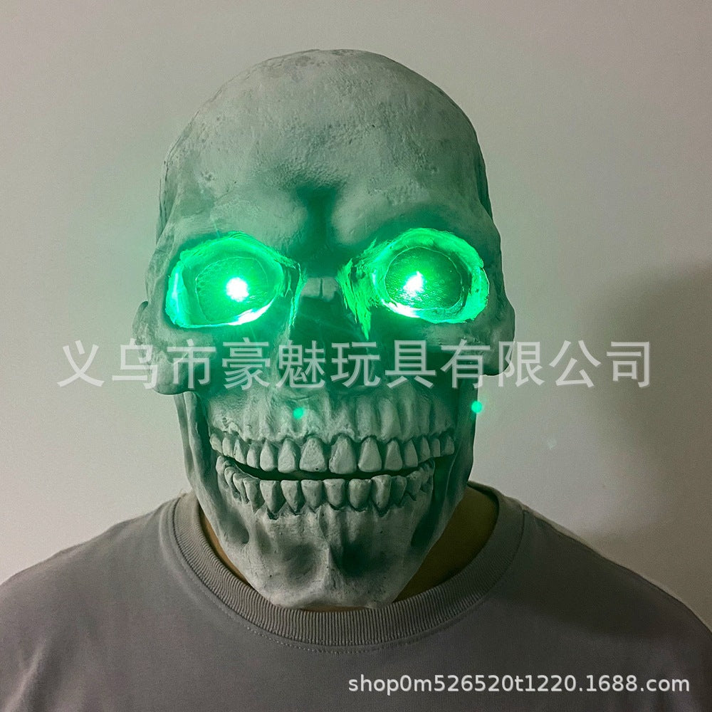 Mike's new mask movable skull mask Halloween skull movable headgear