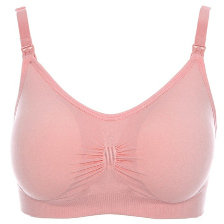 Summer Breastfeeding Bra No Steel Ring Breastfeeding Underwear Foreign Trade Large Size Pregnant Women's Underwear Close-fitting Comfortable Pregnant Women's Bra