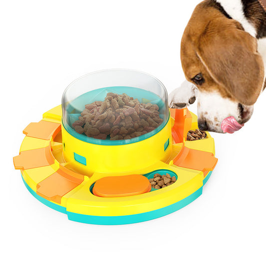 Dog Feeding Bowl New Pet Dog Feeding Toy Hot Pet Dog Press Leak Feeder