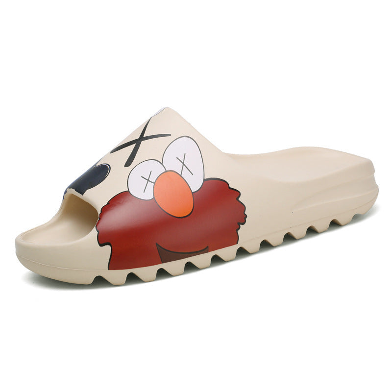 European and American grandpa coconut fish shoes Sesame Street indoor flip-flop beach eva male slippers