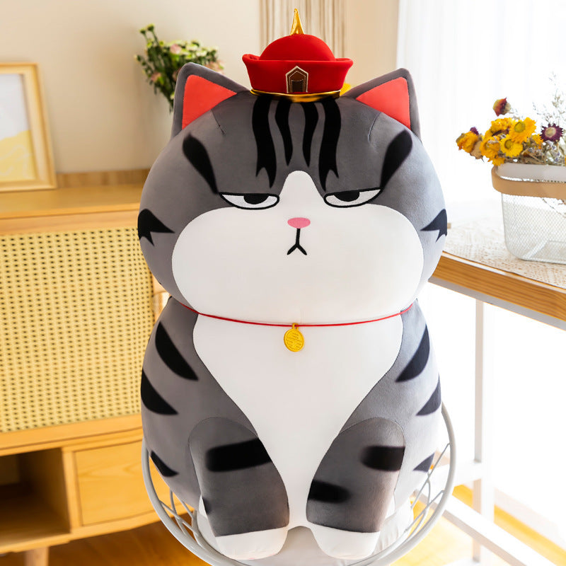 Net red style Wuhuang cat doll plush toy for girls gift doll large scissors machine doll pillow