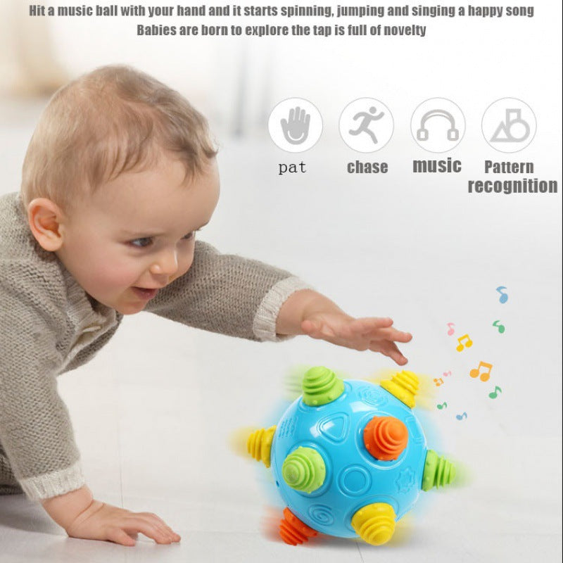 Music Dance Ball Cross-border Children Baby 1-3 Years Old Vibrating Jump Ball Baby Toys