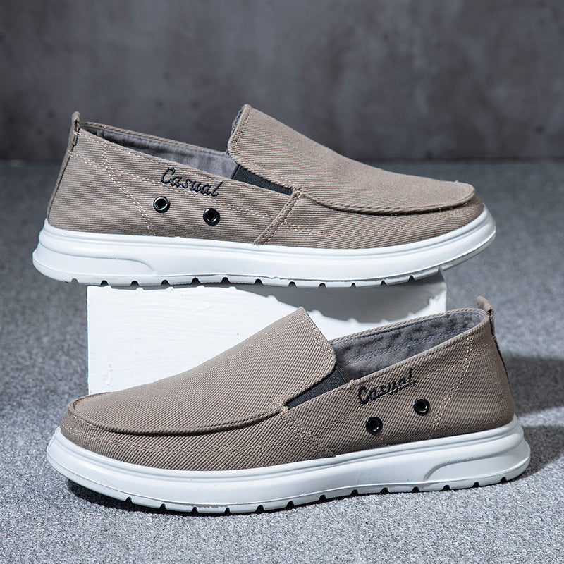 Men's Slip-On lightweight Soft Sole casual Canvas Shoes