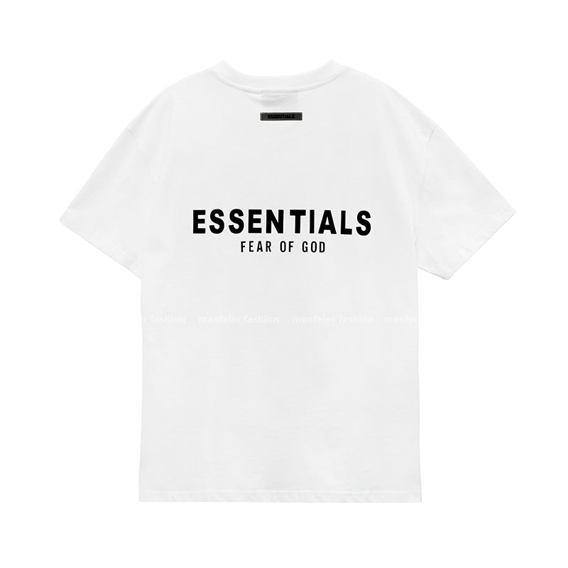 FOG FEAR OF GOD double-line ESSENTIALS chest letter high street short-sleeved T-shirt men and women trend couple