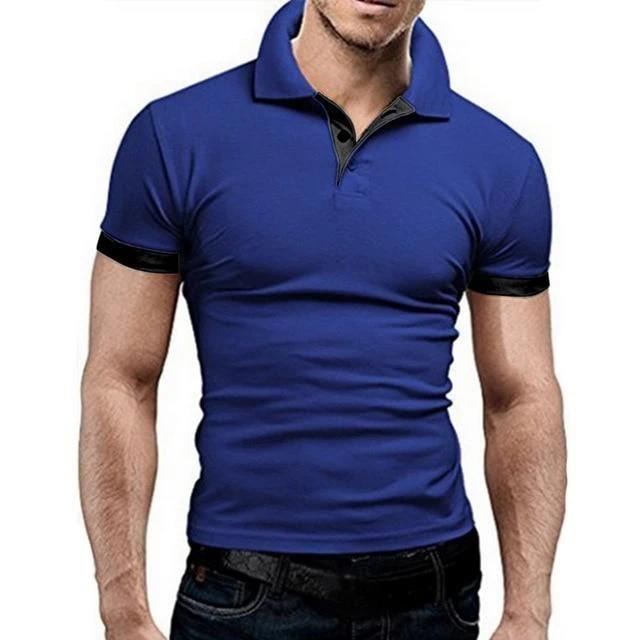 European and American men's short-sleeved top popular fashion polo shirt