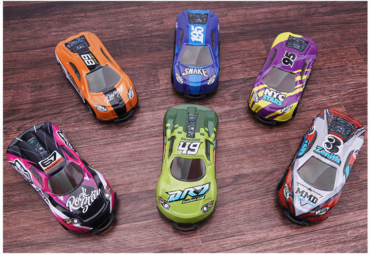 Children's alloy rebound catapult car model educational toy sliding inertial drop-resistant mini car