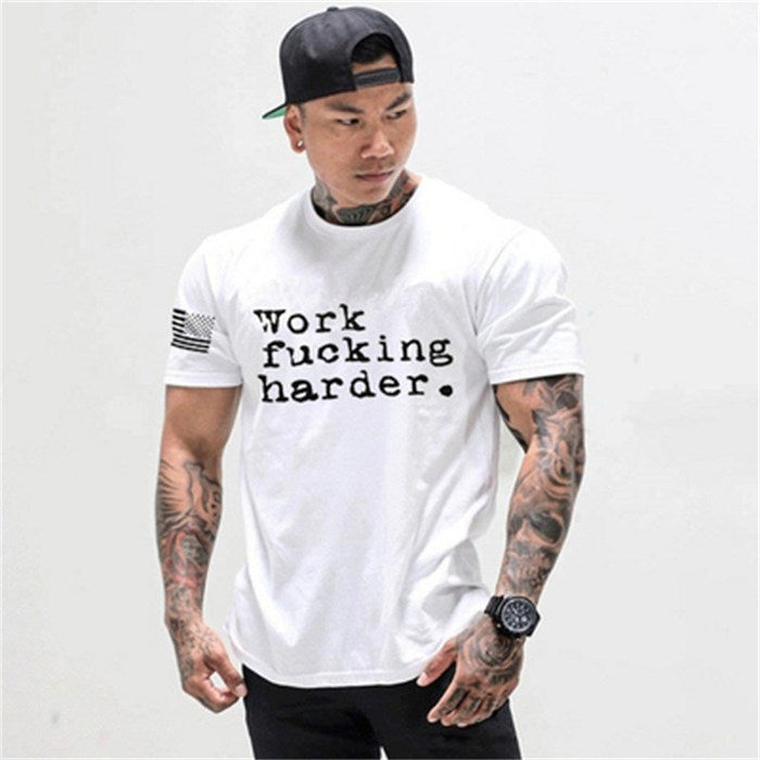 European and American quick-drying clothes muscle brothers training clothes workout clothes