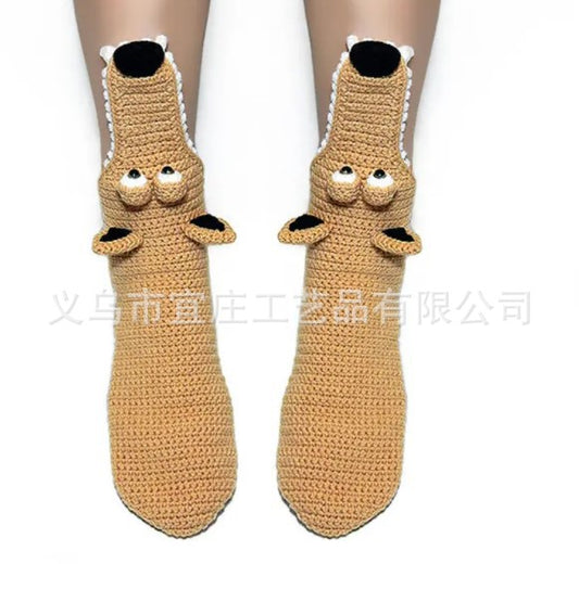 New Christmas socks ins trend socks crocodile Christmas socks