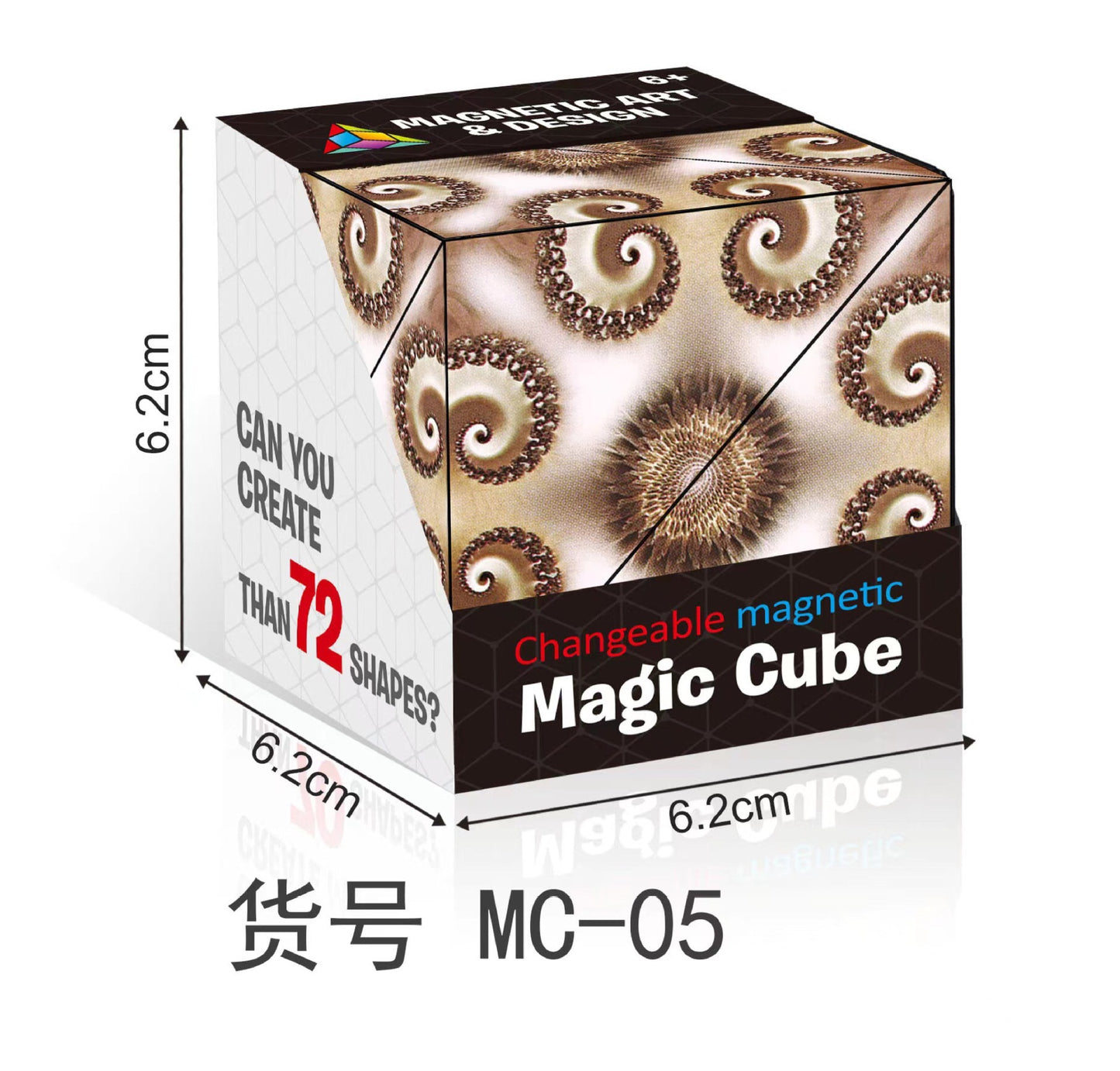 Magnetic Magic Cube Magnetic Geometry Vertical Bulk Decompression Decompression Puzzle Toy Deformation Fidget Puzzle