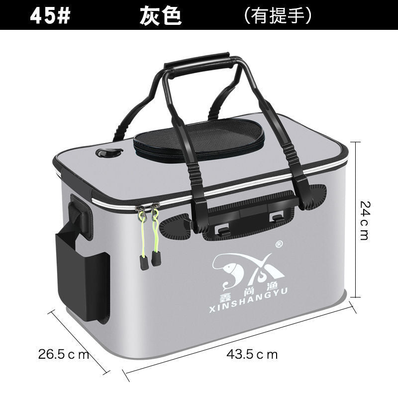 Fishing bucket, fish box, live fish bucket, fish guard bucket, eva folding fishing box, thickened bucket, fish bucket, fishing gear supplies