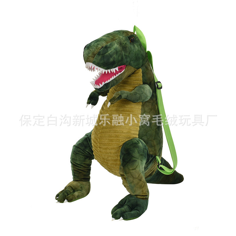 New simulation dinosaur plush toy children's backpack cartoon dinosaur bag mobile phone bag