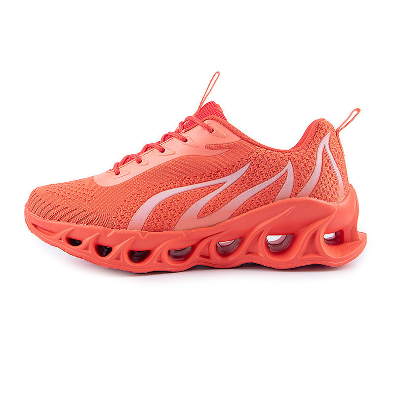 European and American Cross-border Breathable Flyknit Flame Fashion Trend Light Sole Casual Sports Running Shoes