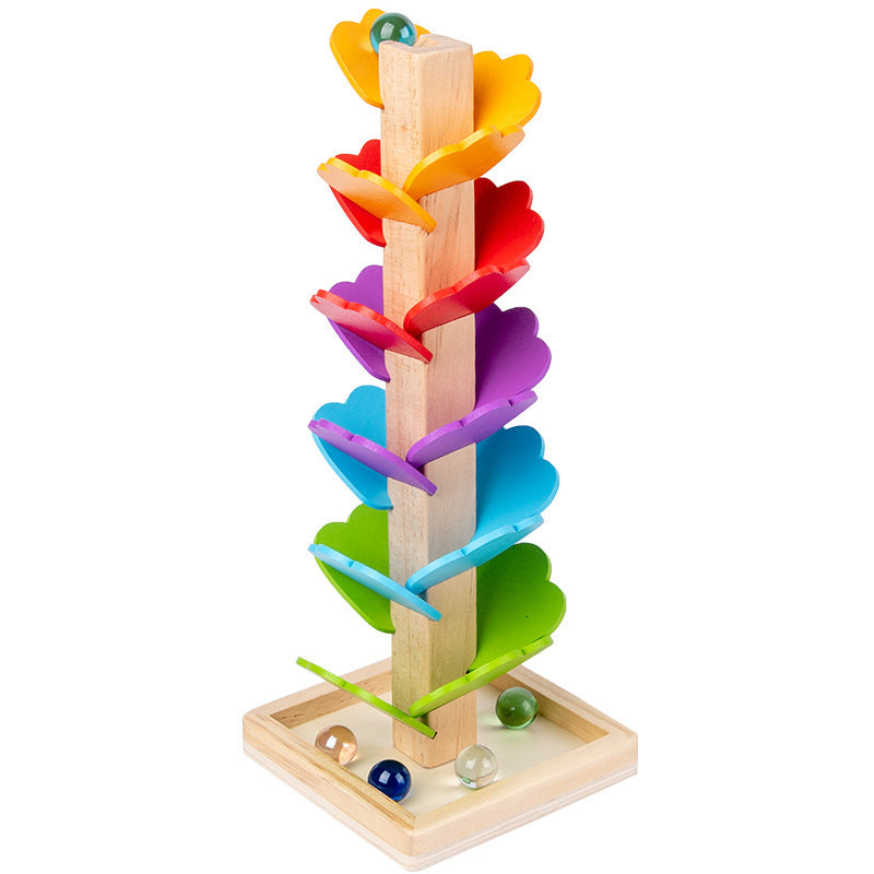 ins rainbow music tree color disassembly ball tree game color cognition early education fun assembly wooden toys