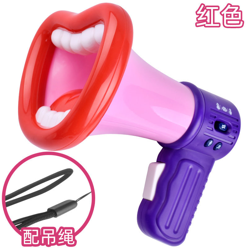 Douyin's new and strange decompression funny horn microphone creative voice changer children's funny recording spoof tricky toys