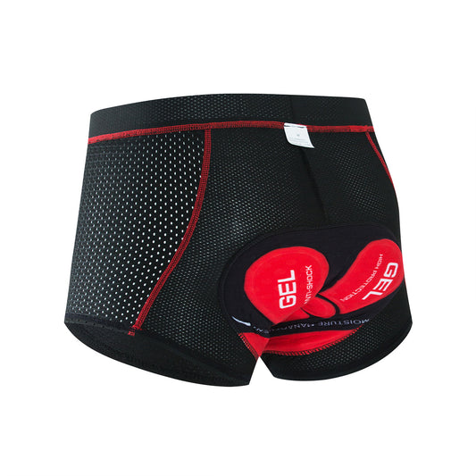 Men's cycling shorts new breathable quick-drying cycling underwear printing thickened silicone cushion cycling pants
