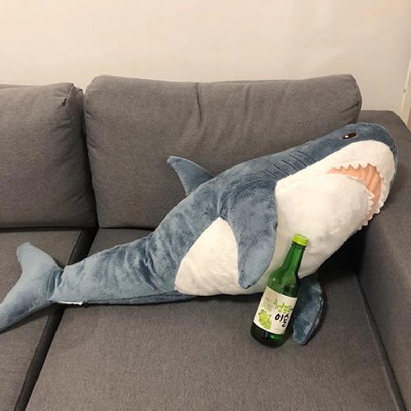 Ah Woo Shark Pillow Plush Toy Shark Doll Doll Sleeping Doll Sofa Cushion