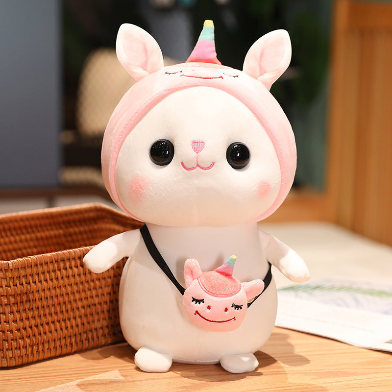 Sun bunny plush toy doll transformed into rabbit doll children's gift cute creative rabbit