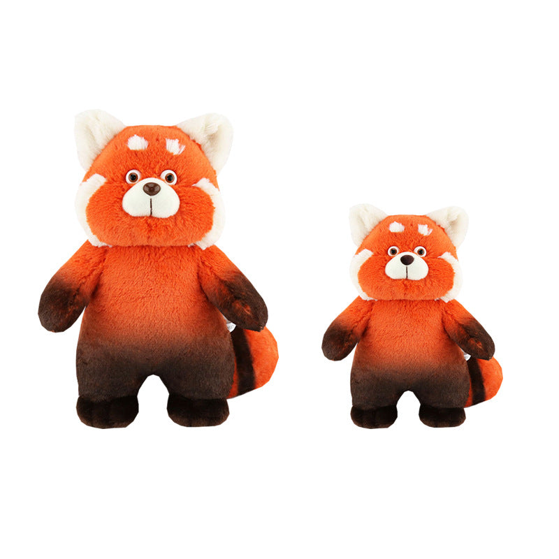 New spot youth deformation remember little raccoon around turning red bear expression bear plush toy