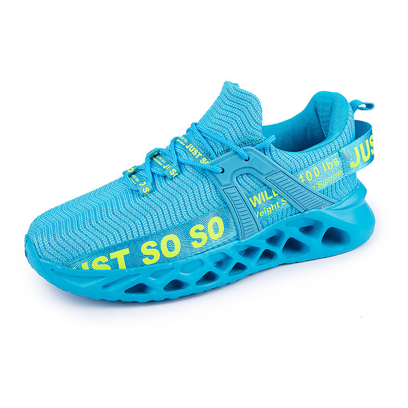 European and American Fashion Breathable Sports Casual Shoes Shock Absorbing Running Shoes Couple Mesh Shoes