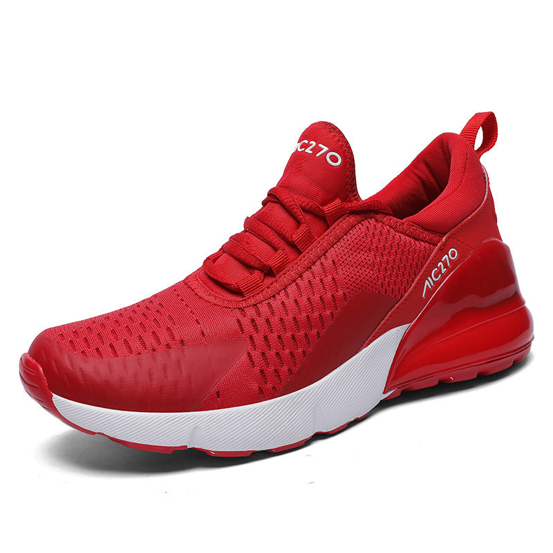 Air cushion sneakers fitness jogging breathable leisure walking tennis running shoes men's and women's running shoes