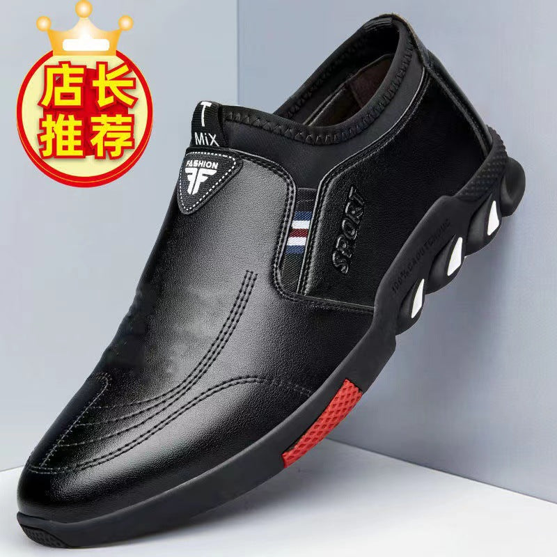 European and American soft leather shoes breathable business shoes