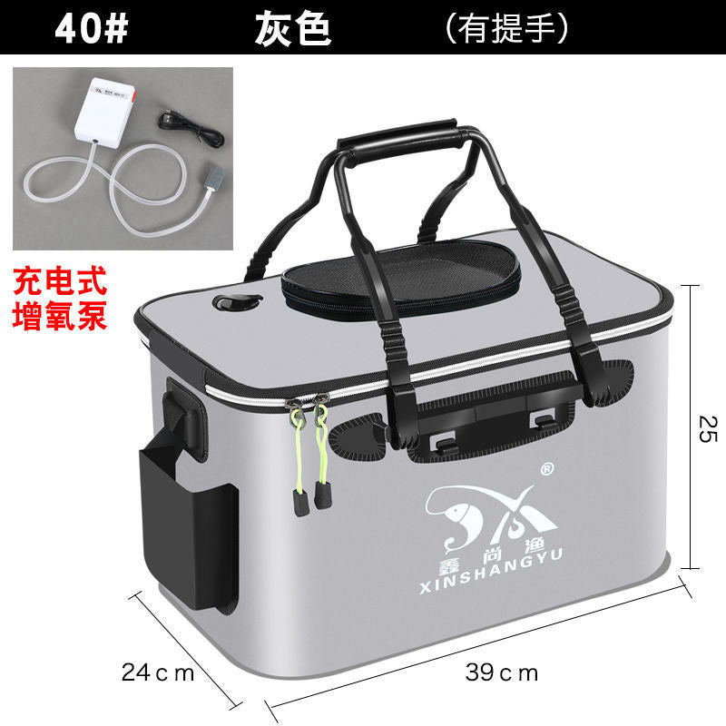 Fishing bucket, fish box, live fish bucket, fish guard bucket, eva folding fishing box, thickened bucket, fish bucket, fishing gear supplies