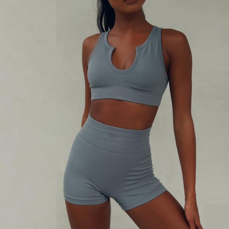 New vest shorts sports two-piece yoga suit