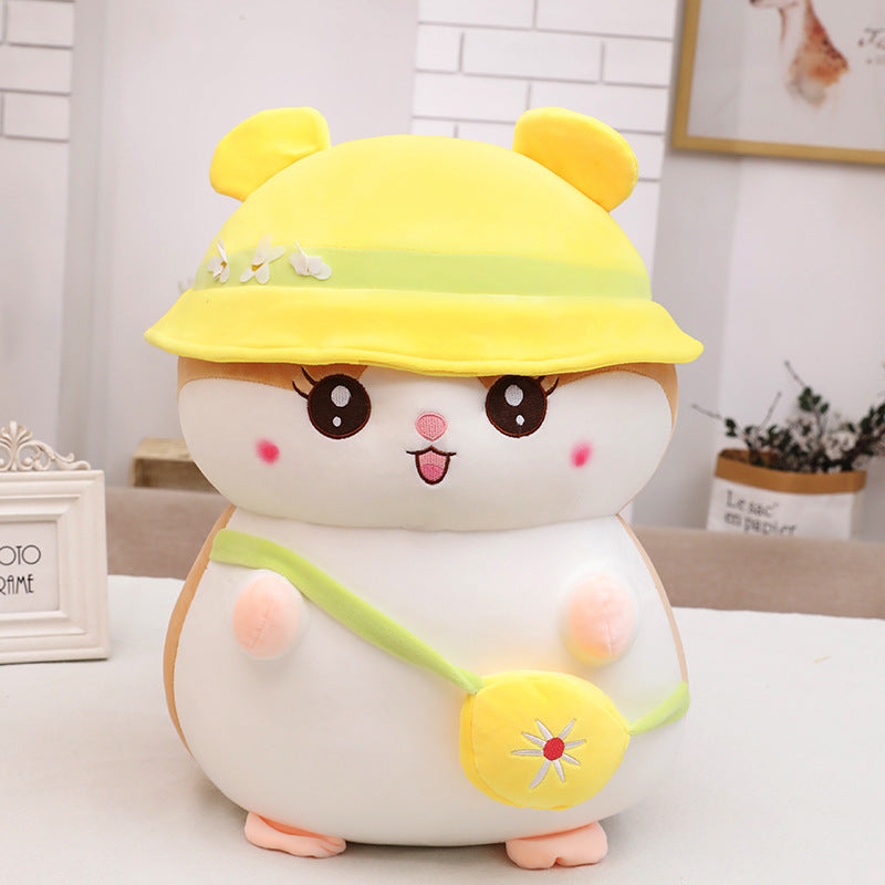 Cute Hamster Plush Toy Creative Doll Ragdoll Girls Sleeping Bed Super Soft Pillow Children's Gift