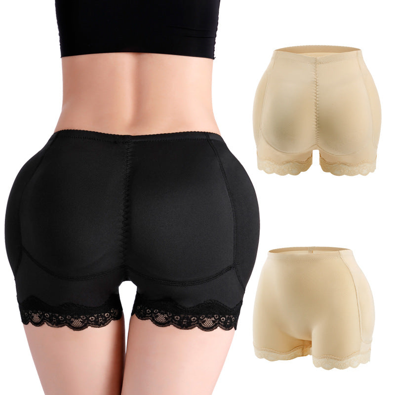 Abdominal pants women's hips and hips bottoming fake ass butt-lifting pants lace edge belt hip pad waist corset body sculpting underwear